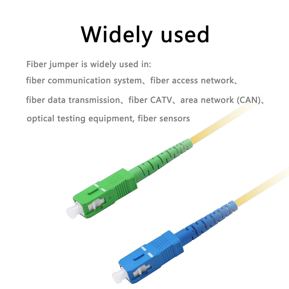 SC/APC-SC/UPC Singlemode Simplex Fiber Optic Patch Cord PVC/LSZH jacket 1/3/5/10 meters