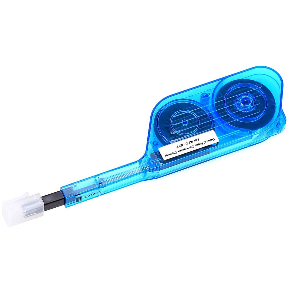 Fiber Optic Cleaning Tool for MPO and MTP Connectors MPO One Click Cleaner, 600+ Cycles Cleaning Connector Equipment,Blue Type